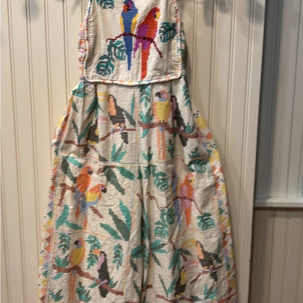 FARM Rio Cream Multicolor Parrot Print Kids Matching Set